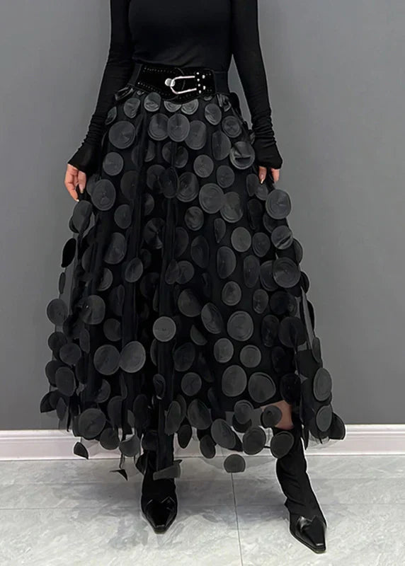 Silviya | Damen Eleganter Stilvoll Rock | Lang