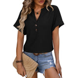 Keraze | Damen Elegant Stilvoll Oberteil | Kurzarm