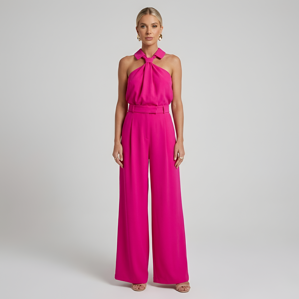 Ava | Neckholder Kragen Jumpsuit