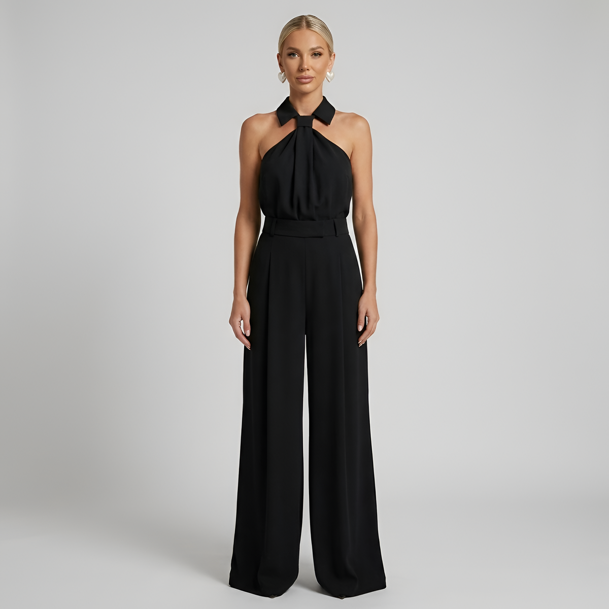 Ava | Neckholder Kragen Jumpsuit