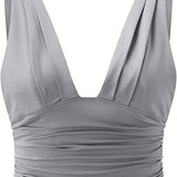 Emalina | Damen Elegante Crop Oberteil | Stilvoll