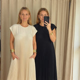 Sierra | Plissee Maxi Cocktailkleid
