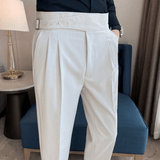 Theodore | High Waist Double Pleated Trousers
