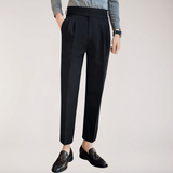 Theodore | High Waist Double Pleated Trousers