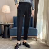 Theodore | High Waist Double Pleated Trousers