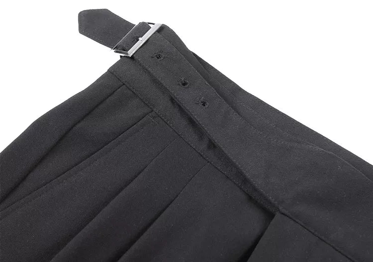 Theodore | High Waist Double Pleated Trousers