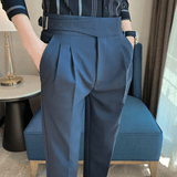 Theodore | High Waist Double Pleated Trousers