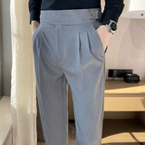 Theodore | High Waist Double Pleated Trousers