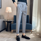 Theodore | High Waist Double Pleated Trousers
