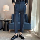 Theodore | High Waist Double Pleated Trousers