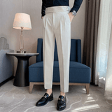 Theodore | High Waist Double Pleated Trousers