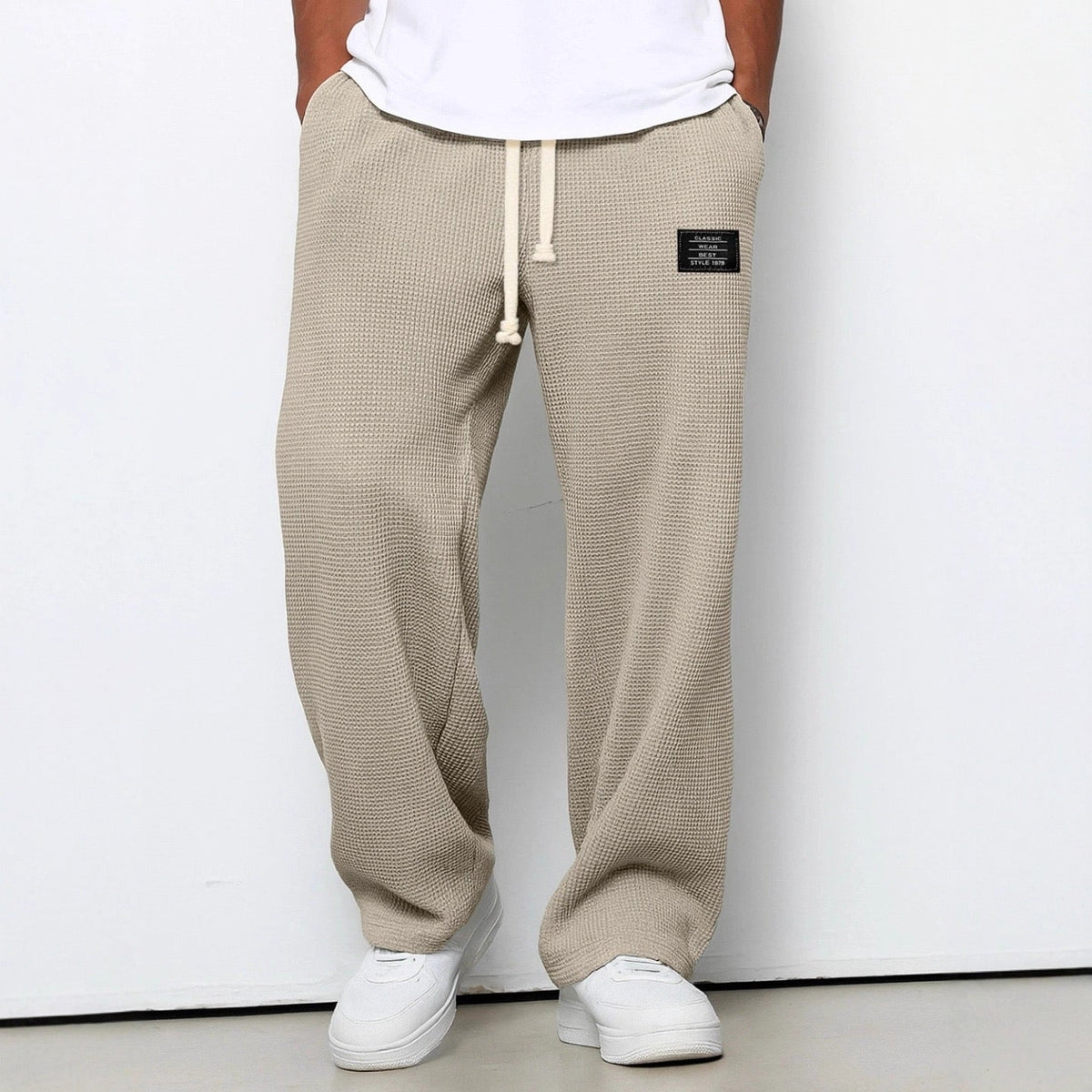 Alistair | Elastic Waistband Drawstring Jogging Pants