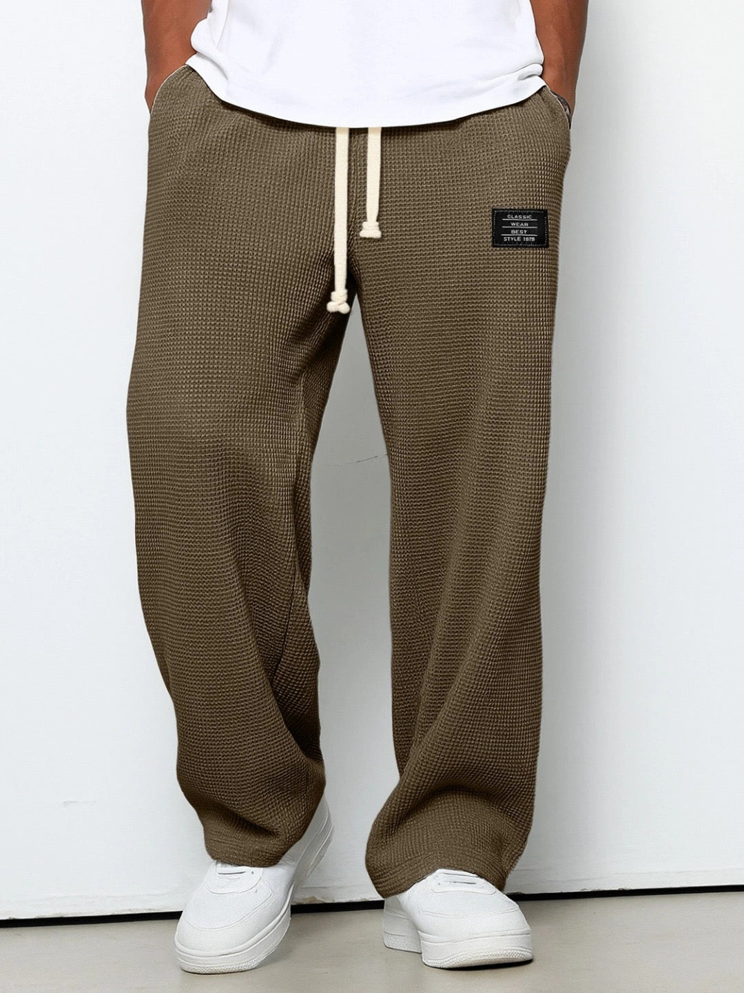 Alistair | Elastic Waistband Drawstring Jogging Pants