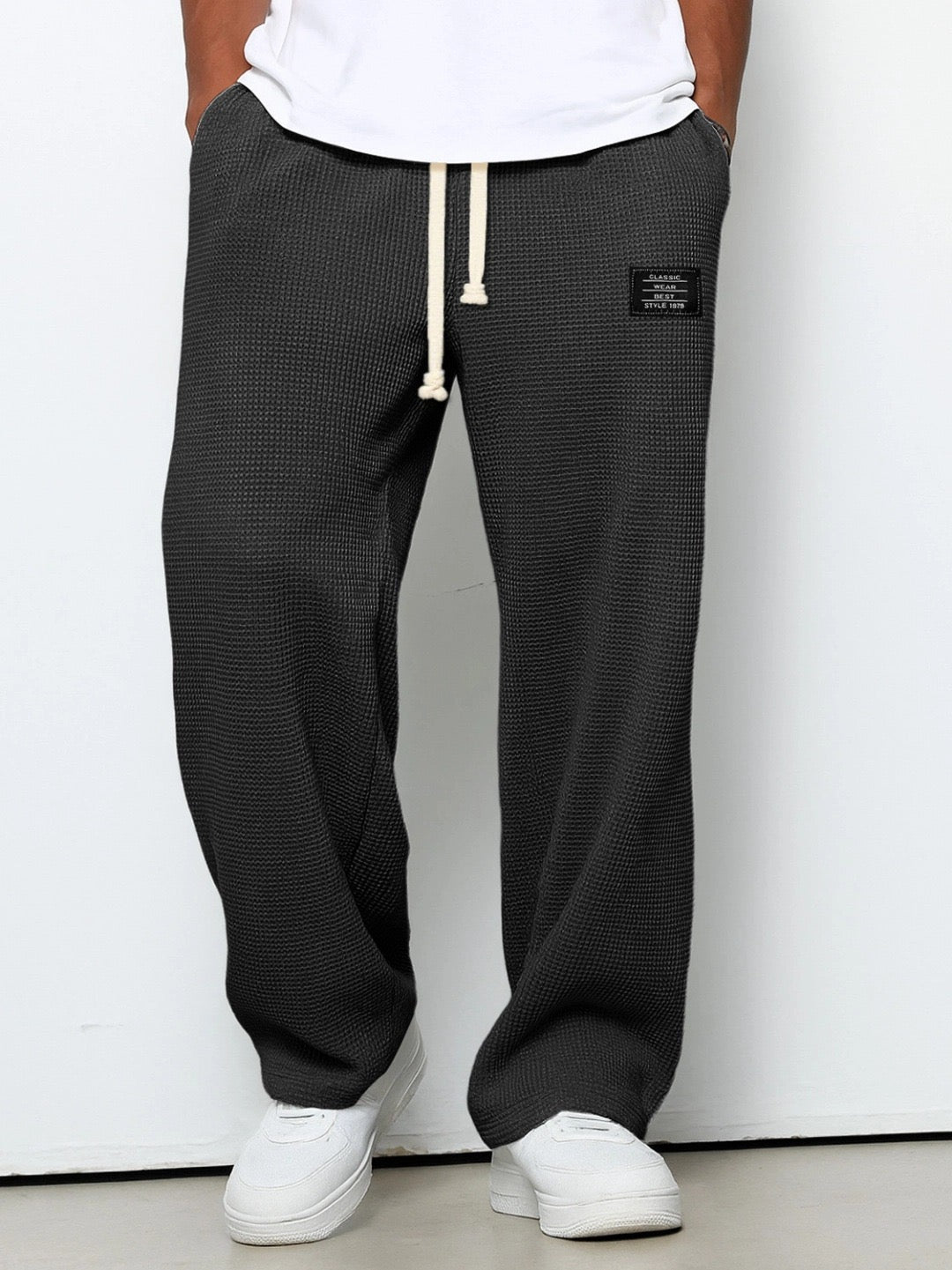 Alistair | Elastic Waistband Drawstring Jogging Pants