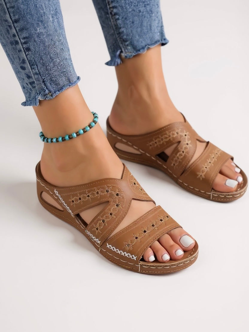 Eva | Sandales à semelle anatomique rembourrée