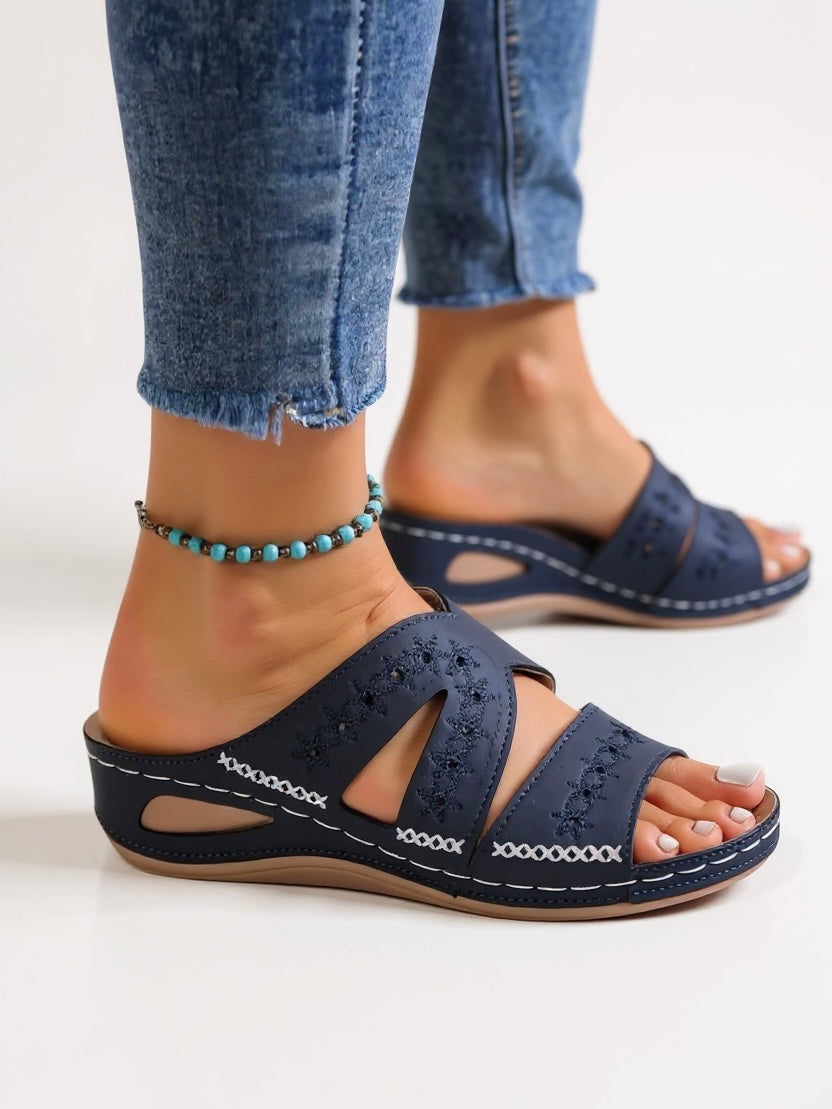 Eva | Sandales à semelle anatomique rembourrée