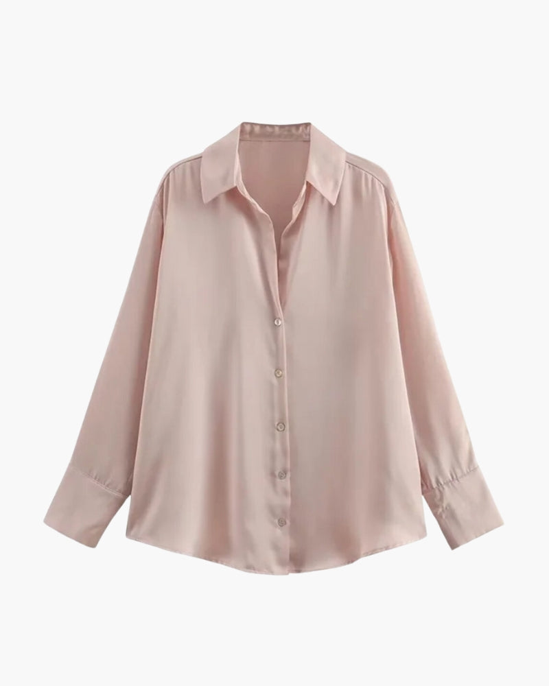 Women's Buttoned Collar Blouse