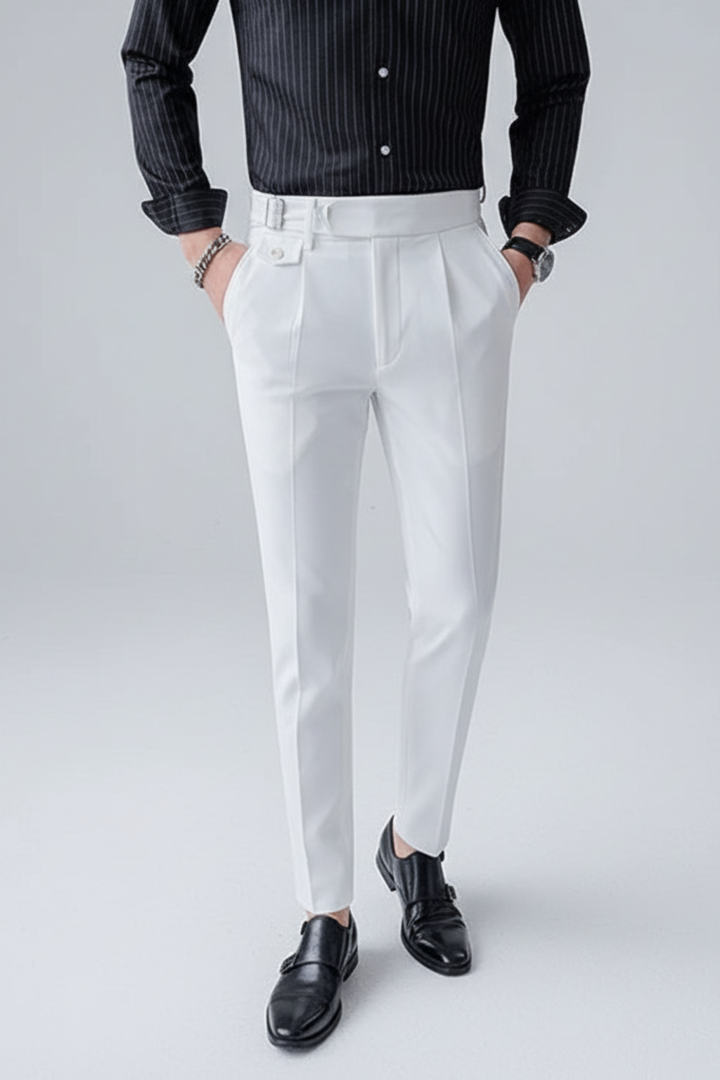 Theodore | Slim-Fit Pleated Dress Pants