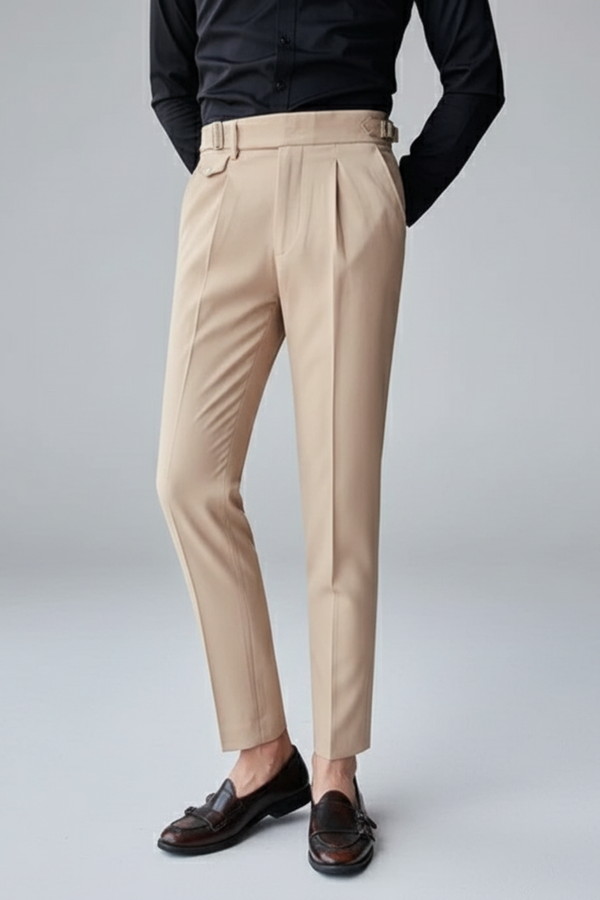 Theodore | Slim-Fit Bundfalten Anzughose