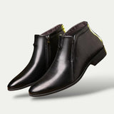 Julian | Bottines à tige cheville avec fermeture éclair latérale