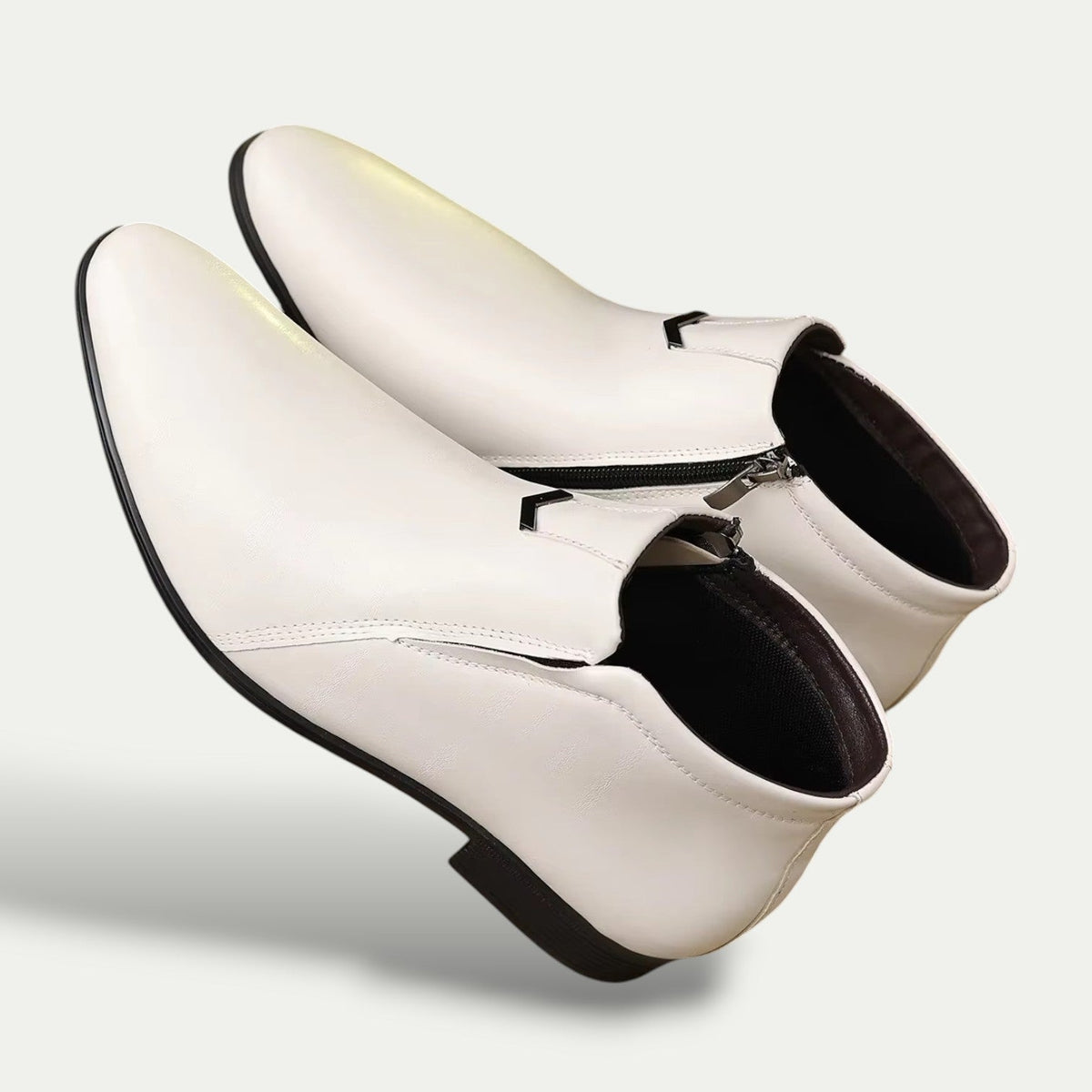Julian | Bottines à tige cheville avec fermeture éclair latérale