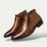 Julian | Bottines à tige cheville avec fermeture éclair latérale