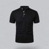 William | Collarless Tailored Fit Polo Shirt
