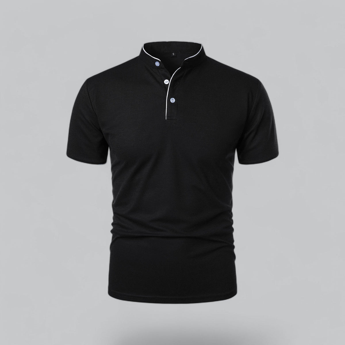 William | Collarless Tailored Fit Polo Shirt