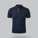William | Collarless Tailored Fit Polo Shirt