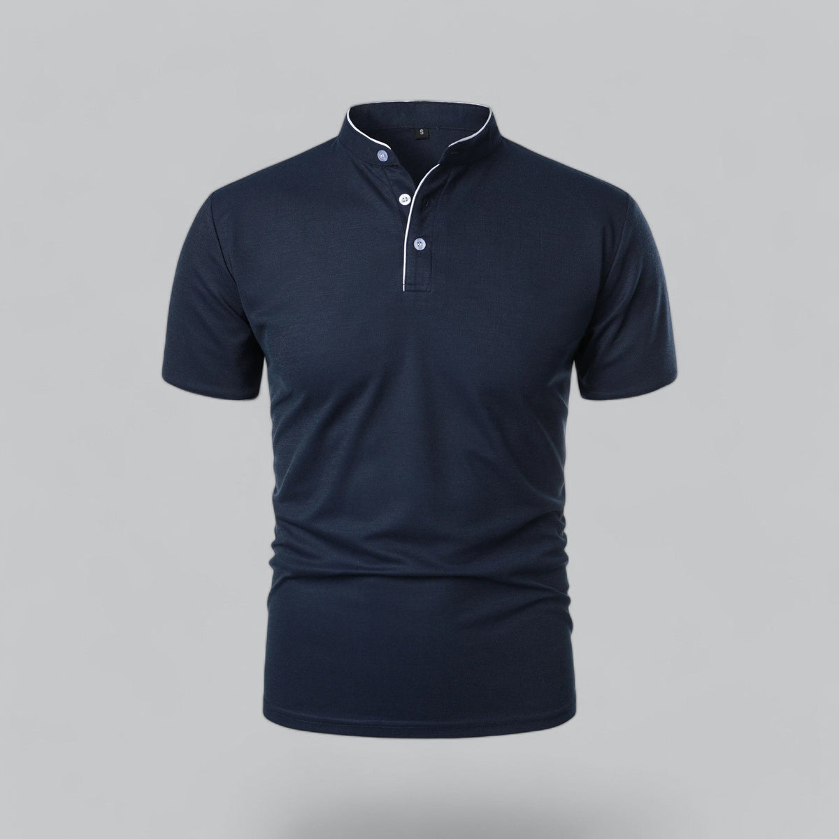 William | Collarless Tailored Fit Polo Shirt
