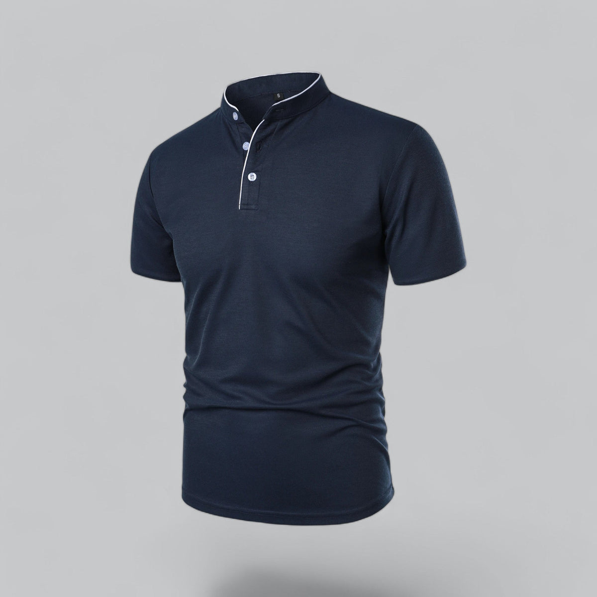 William | Collarless Tailored Fit Polo Shirt