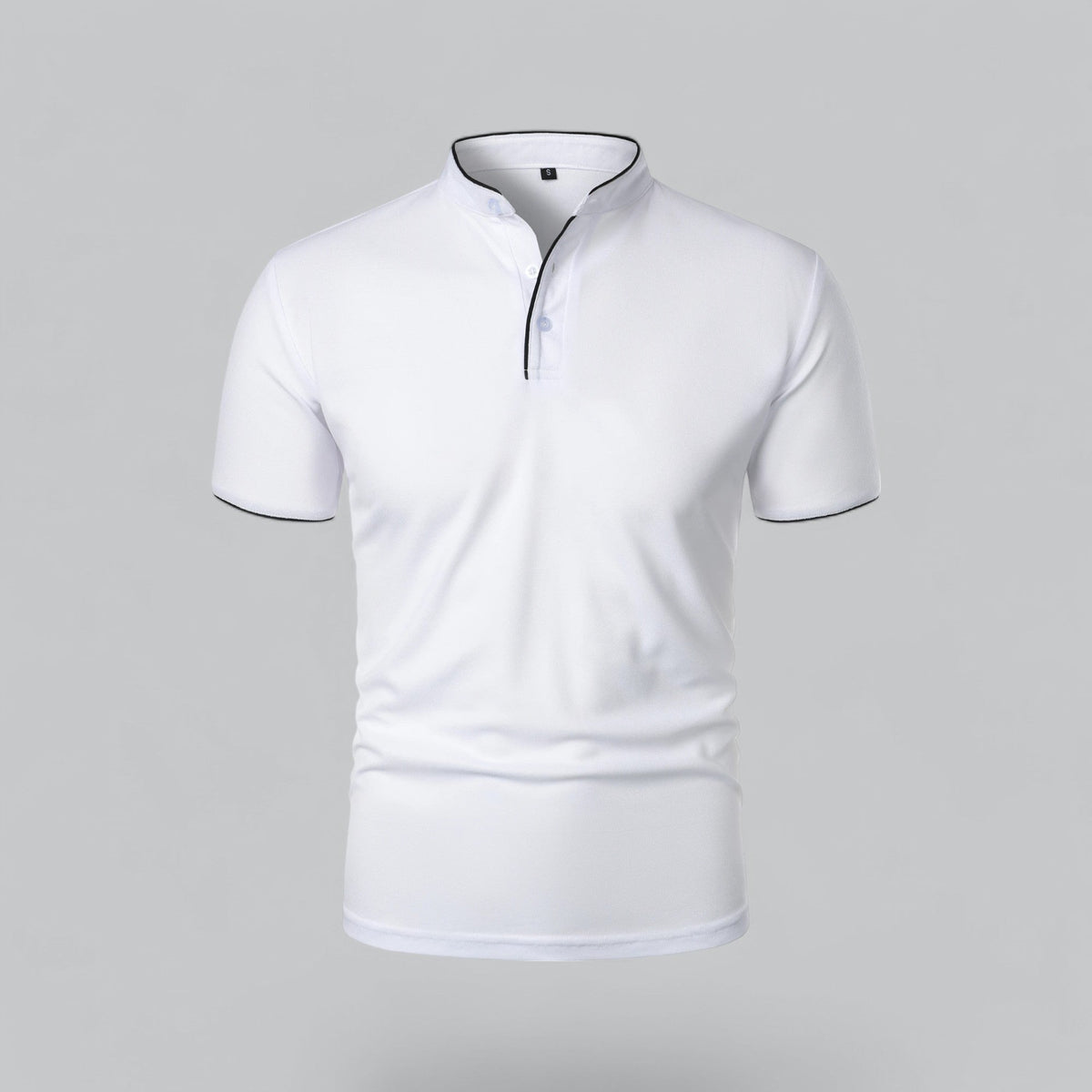 William | Collarless Tailored Fit Polo Shirt