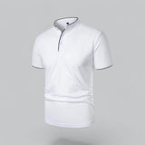 William | Collarless Tailored Fit Polo Shirt