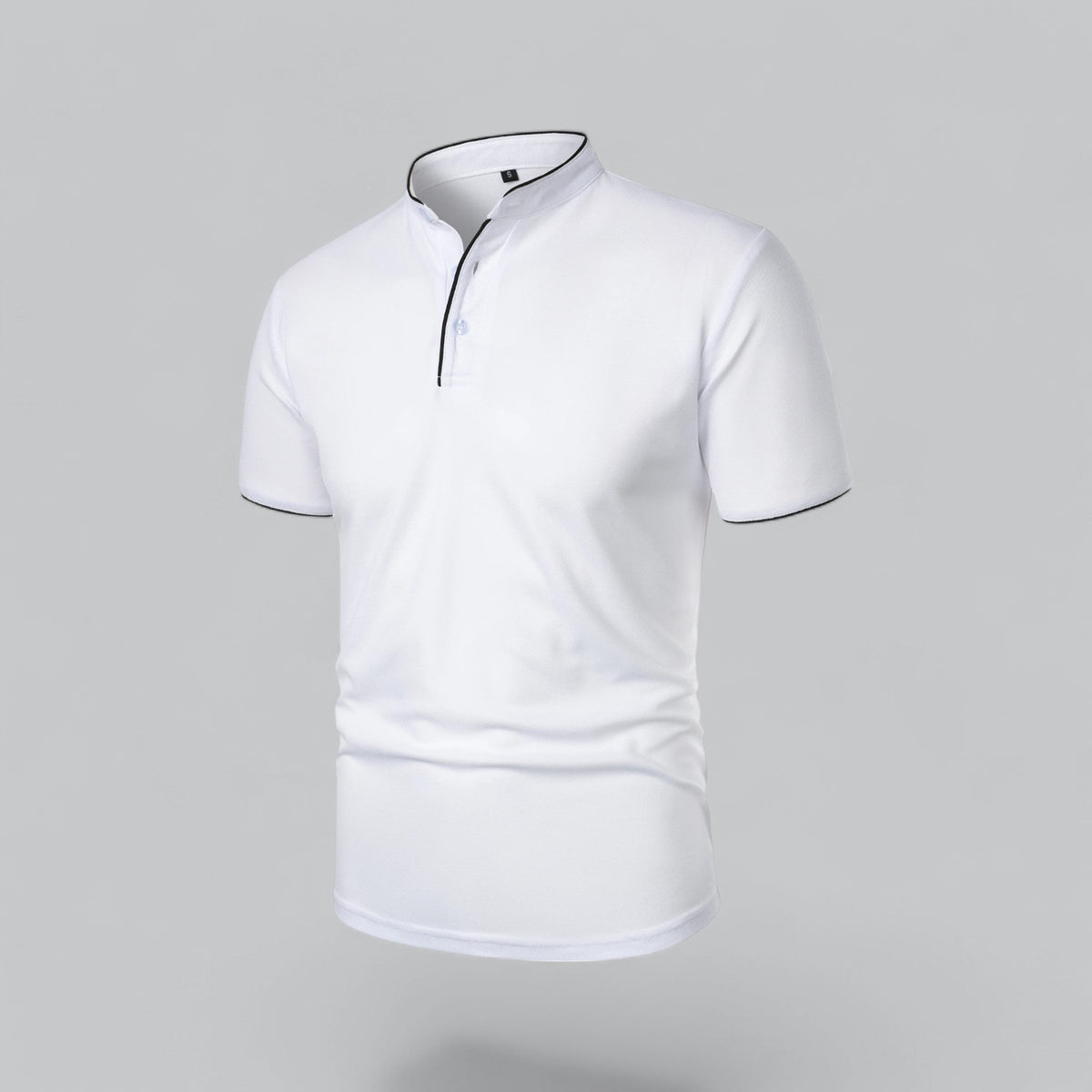 William | Collarless Tailored Fit Polo Shirt