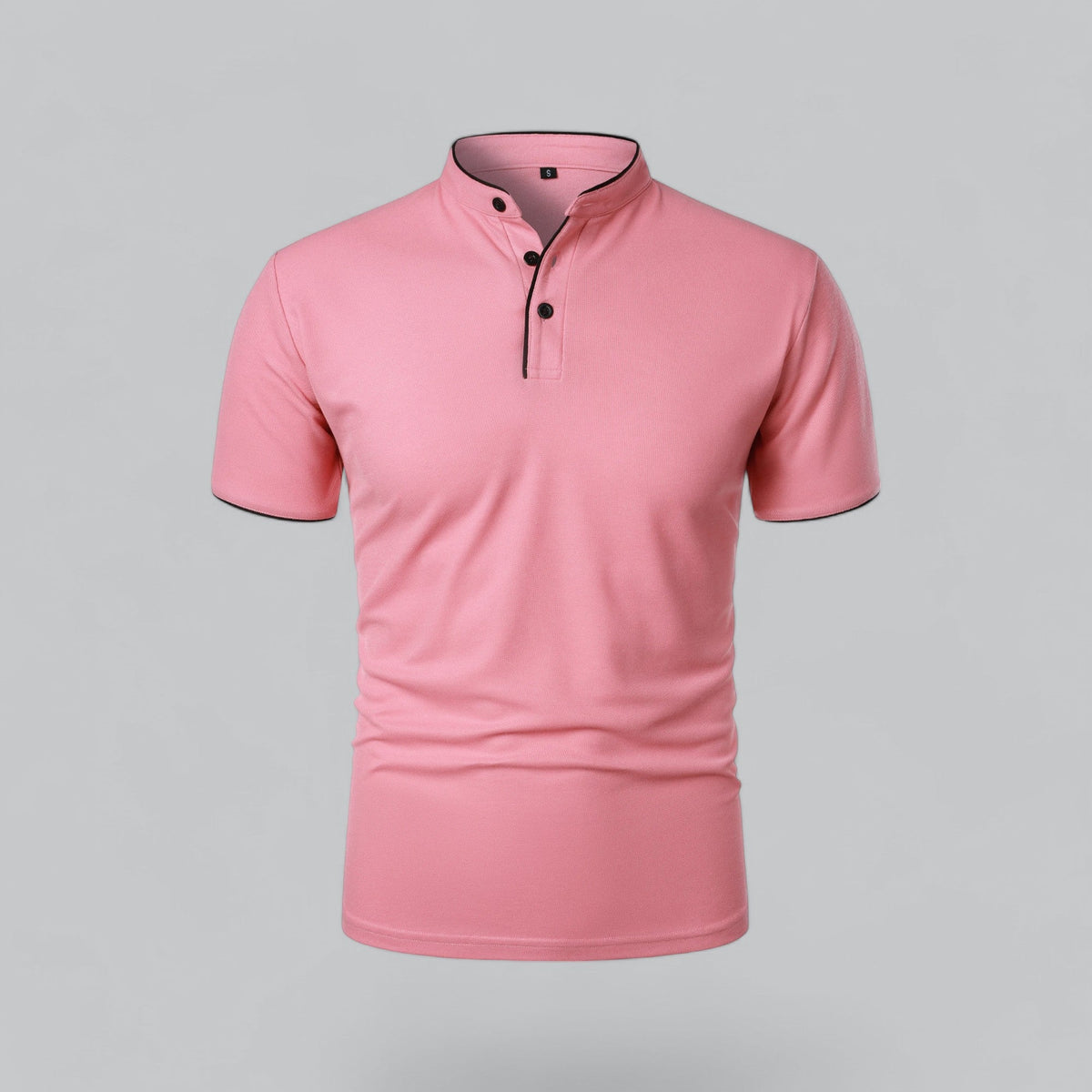 William | Collarless Tailored Fit Polo Shirt