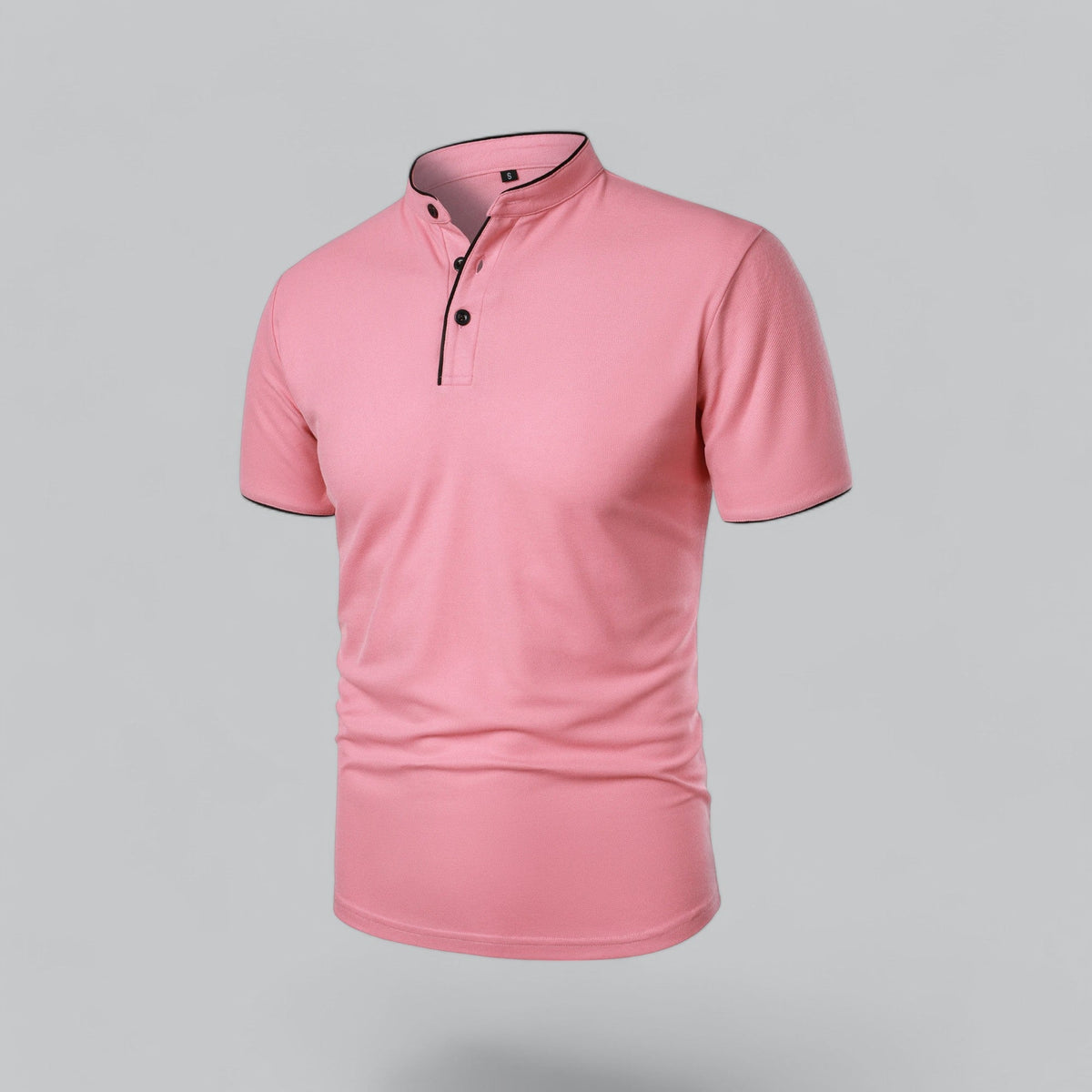 William | Collarless Tailored Fit Polo Shirt
