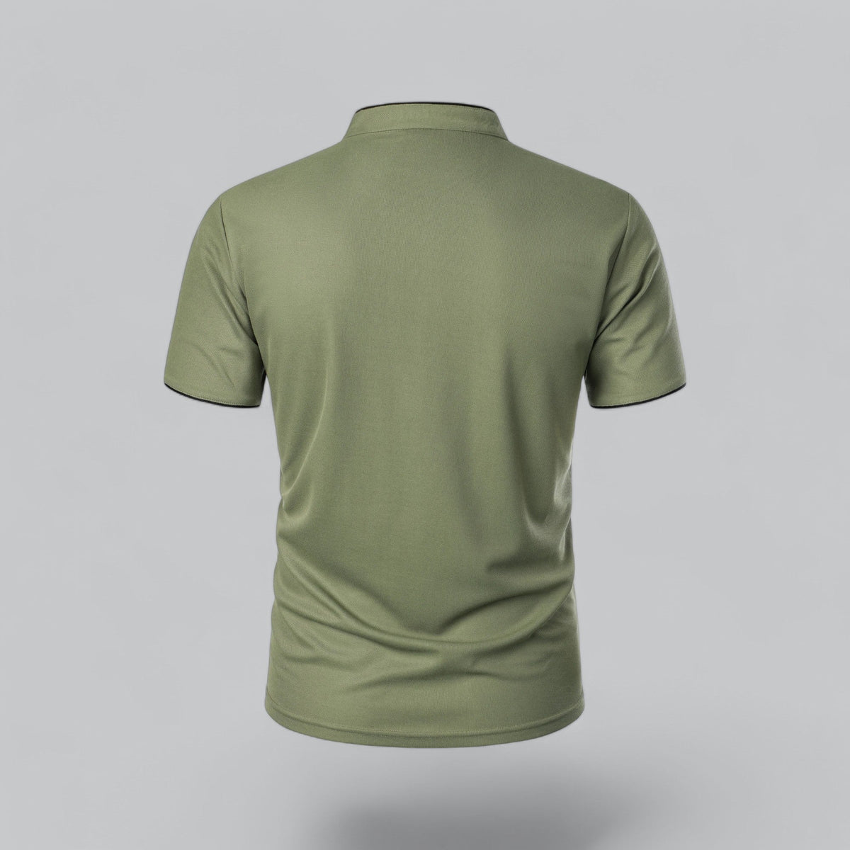 William | Collarless Tailored Fit Polo Shirt