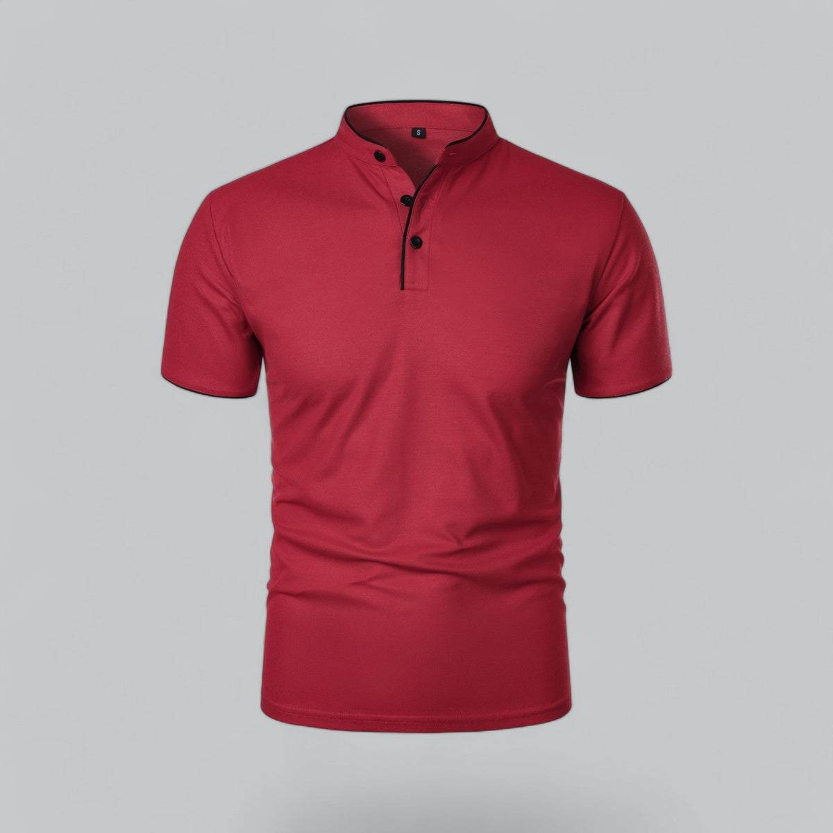 William | Collarless Tailored Fit Polo Shirt