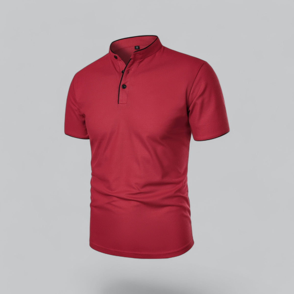 William | Collarless Tailored Fit Polo Shirt