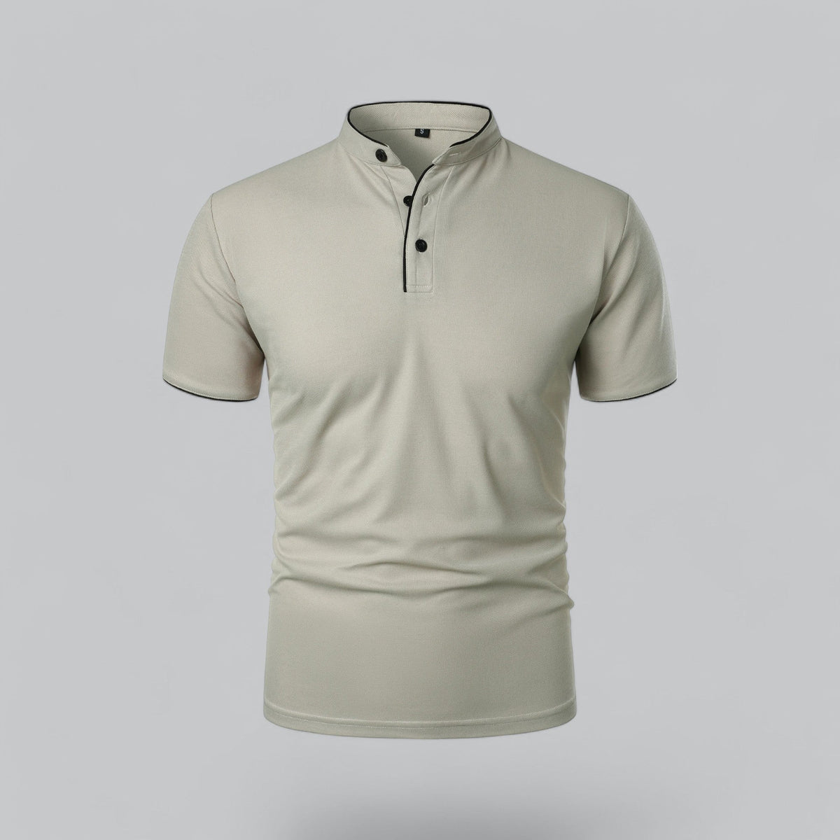 William | Collarless Tailored Fit Polo Shirt