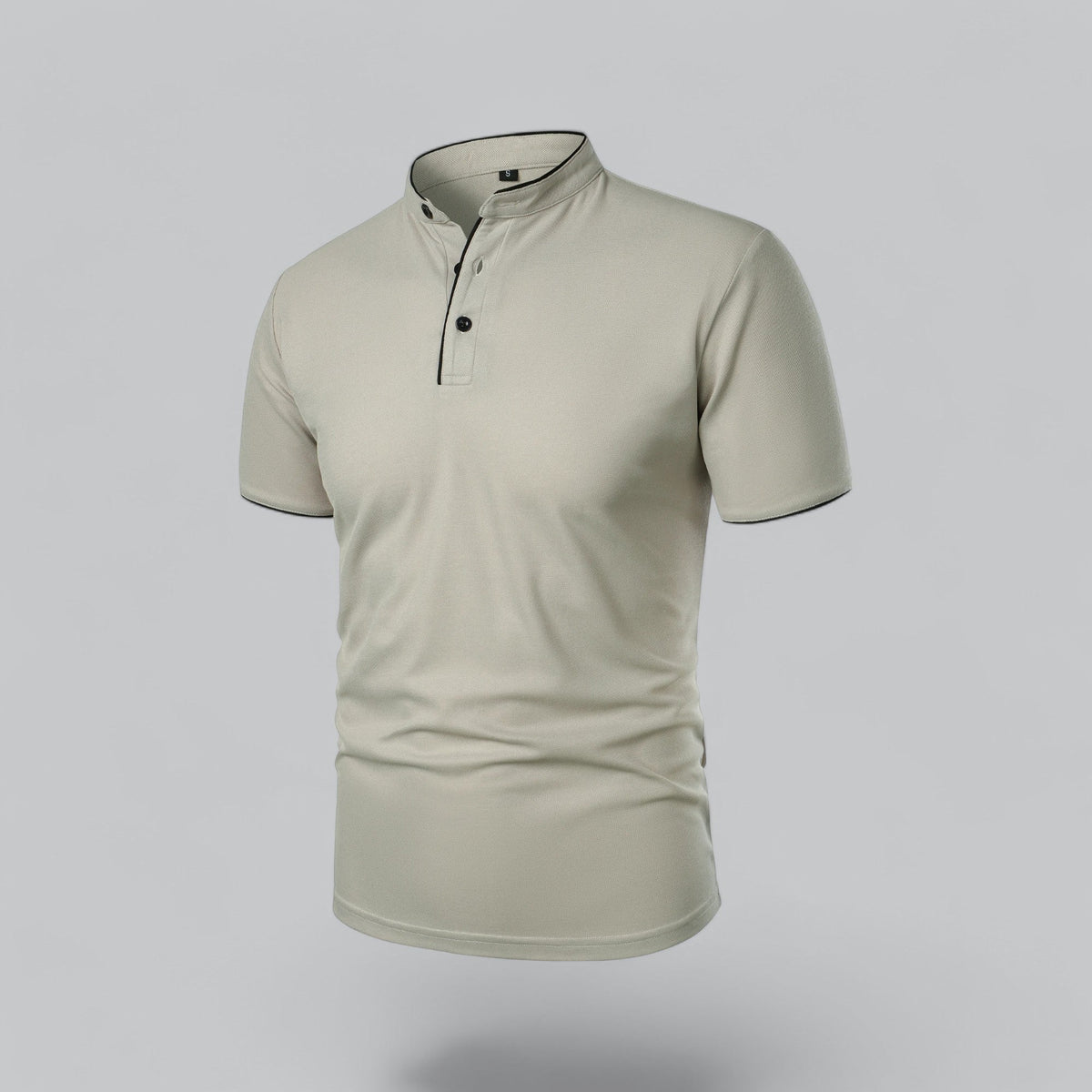 William | Collarless Tailored Fit Polo Shirt