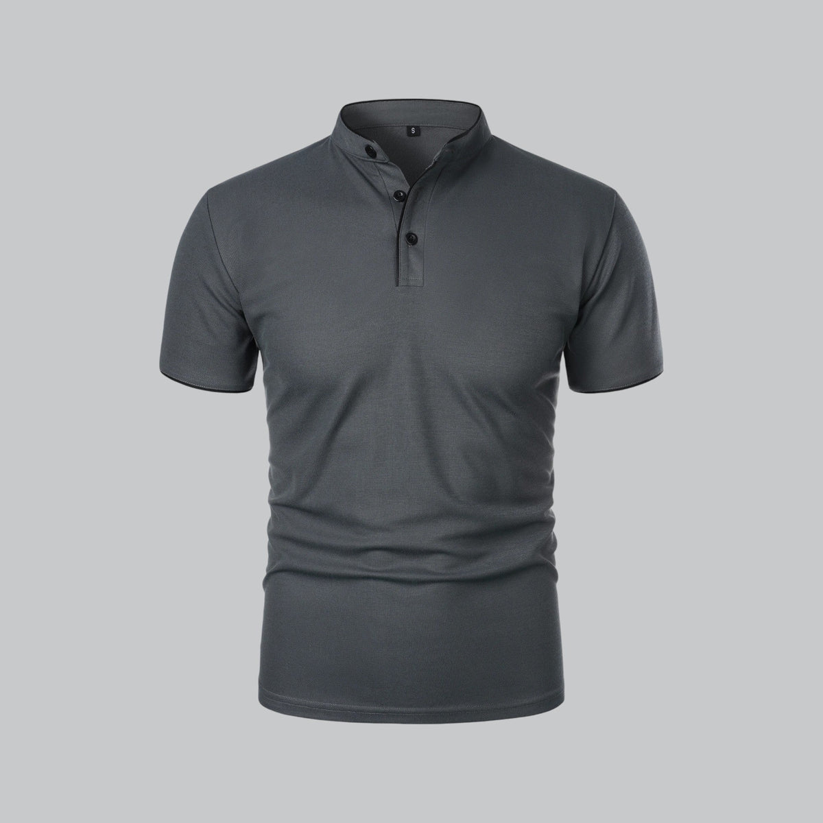 William | Collarless Tailored Fit Polo Shirt