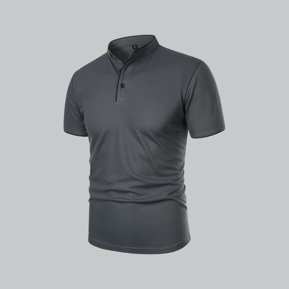 William | Collarless Tailored Fit Polo Shirt