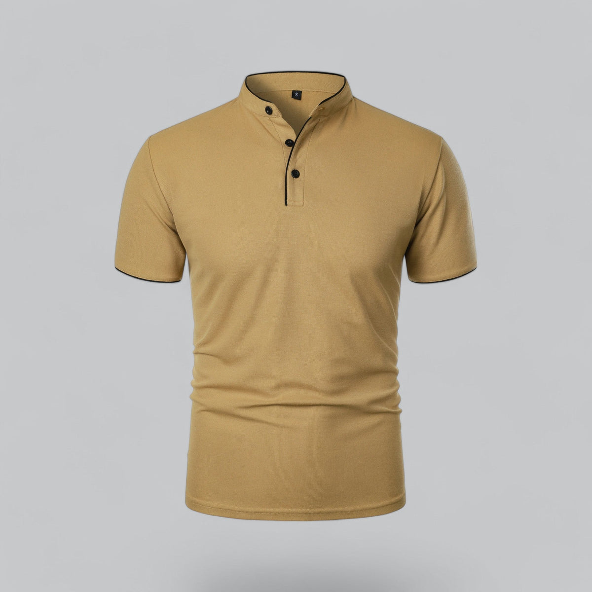 William | Collarless Tailored Fit Polo Shirt