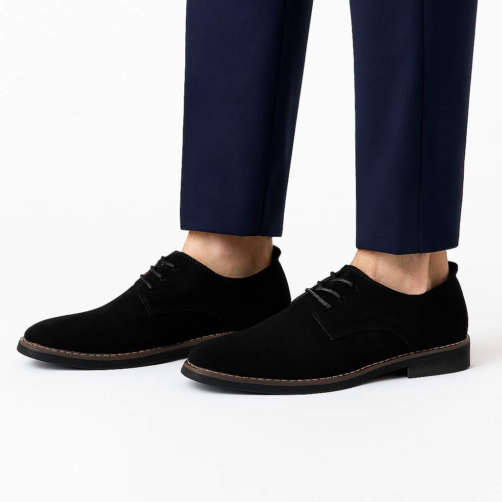 Caspian | Round Toe Box Lace-Up Half Shoes