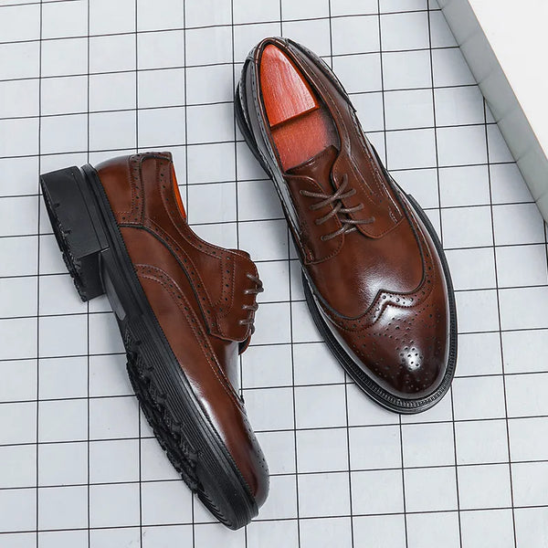 Griffin | Runde Zehenbox Hochglanz Elegante Schuhe