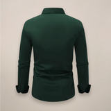 Alistair | Cutout Collar Regular-Fit Long-Sleeve Shirt