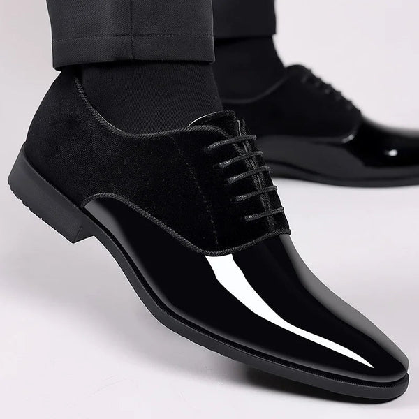 Frederick | Schnürung Hochglanz Schnürschuhe