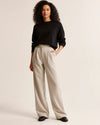 Pantalon chino femme taille haute avec poches
