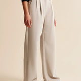 Pantalon chino femme taille haute avec poches